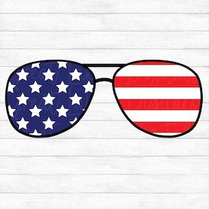 American Flag Sunglasses - 4th of July, Shades - Instant Digital Download - svg, png, dxf, and eps files included!