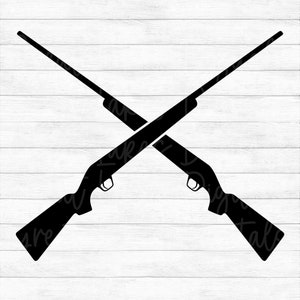 Crossed Hunting Rifles - Instant Digital Download - svg, png, dxf, and eps files included!