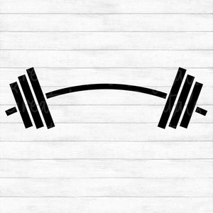 Barbell - Instant Digital Download - svg, png, dxf, and eps files included! Weights, Power Lifting, Weight Lifting