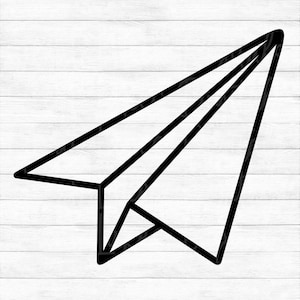Paper Airplane -  Instant Digital Download - svg, png, dxf, and eps files included!