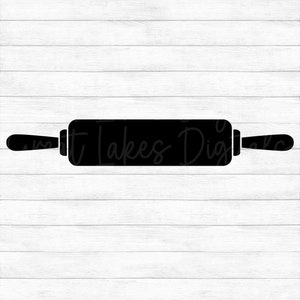 Rolling Pin - Instant Digital Download - svg, png, dxf, and eps files included! Baker, Baking, Kitchen, Chef, Cooking