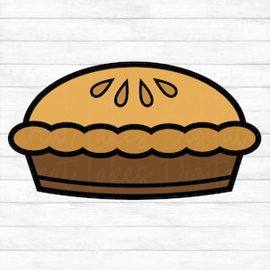 Pie - Instant Digital Download - svg, png, dxf, and eps files included! Thanksgiving, Dessert, Pie