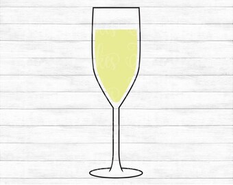 Download Champagne Glass Svg Etsy