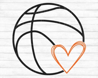 Download Basketball Heart Svg Etsy