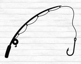 Free Silhouette Fishing Pole Svg Free SVG PNG EPS DXF File
