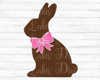 Download Chocolate Bunny Svg Etsy