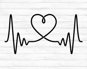 Download Heartbeat Guitar Svg Etsy