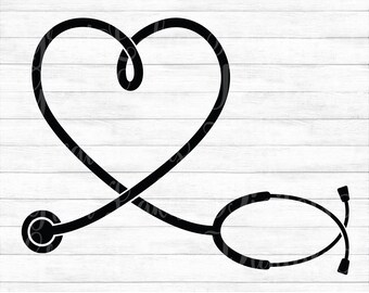 Download Stethoscope Heart Svg Etsy