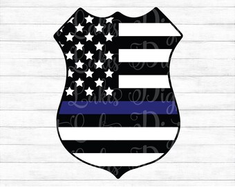 Police Badge Svg Etsy