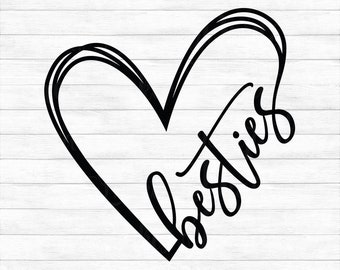 Download Bff Heart Svg Etsy