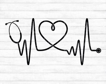 Download Heartbeat Svg Etsy