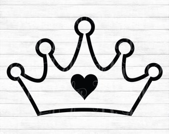 Free Free Crown With Heart Svg 144 SVG PNG EPS DXF File