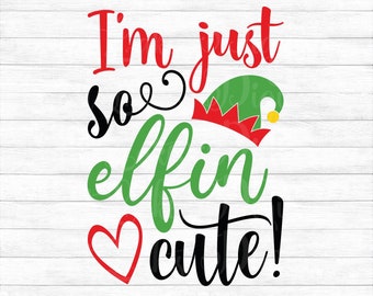 I/'m just so elfin cute baby onesie