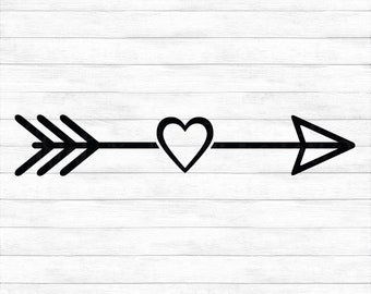 Download Heart Arrow Svg Etsy