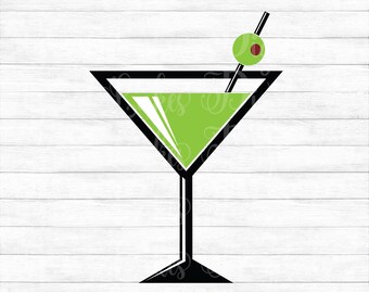 Download Martini Glass Svg Etsy