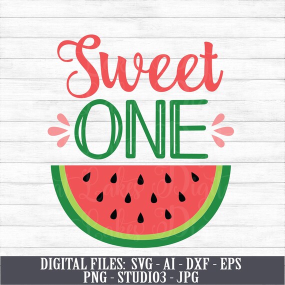 Sweet One Instant Digital Download svg ai dxf eps png | Etsy