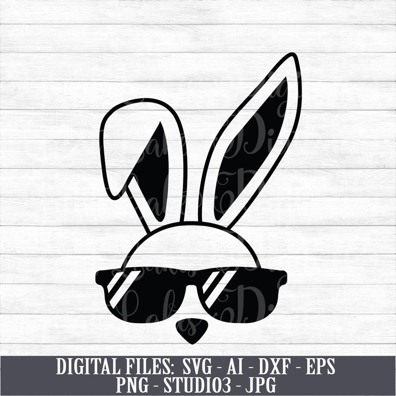 Download Easter Bunny with Sunglasses Easter Digital Download | Etsy
