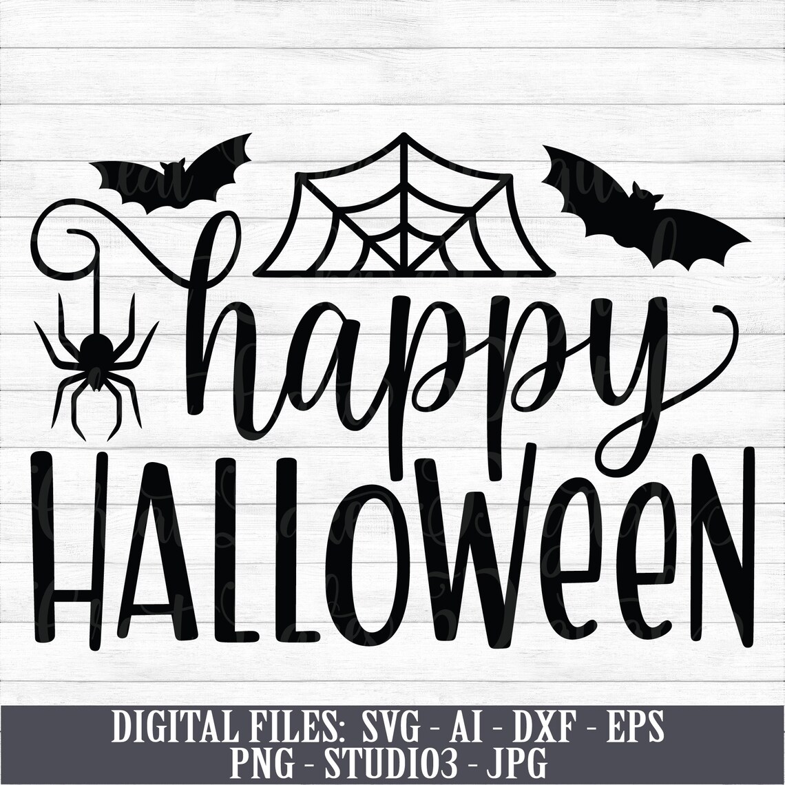 Happy Halloween Instant Digital Download svg ai dxf eps | Etsy