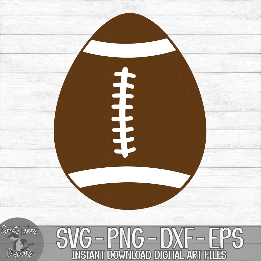 Football Easter Egg - Instant Digital Download - Svg, Png, Dxf, and Eps ...