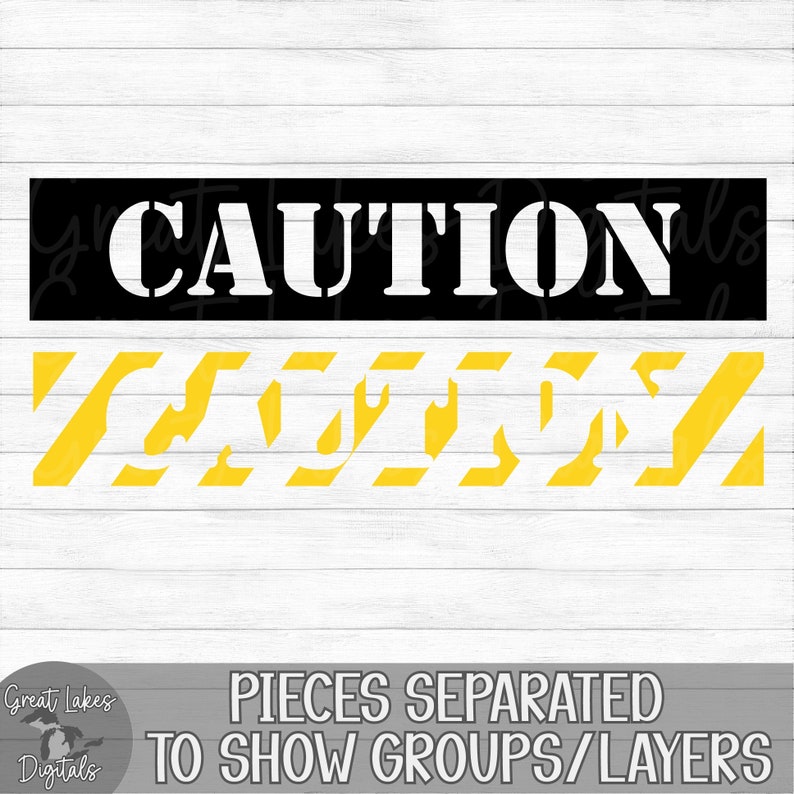 Caution Tape Instant Digital Download Svg Png Dxf and - Etsy