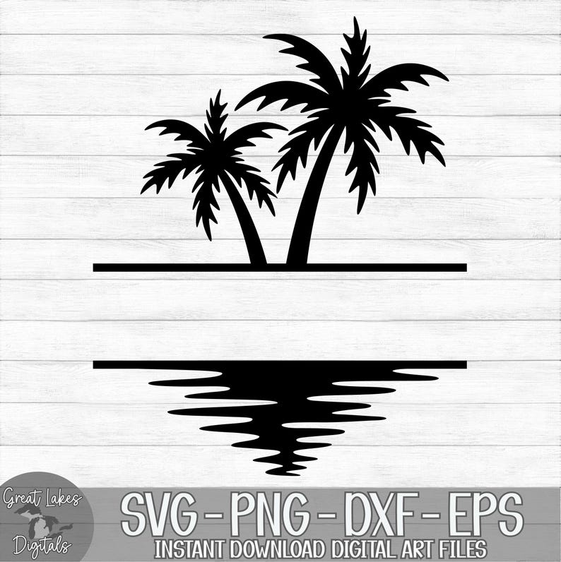Palmer Delad Monogram Namnram svg png dxf eps Digital Nedladdning bild 2