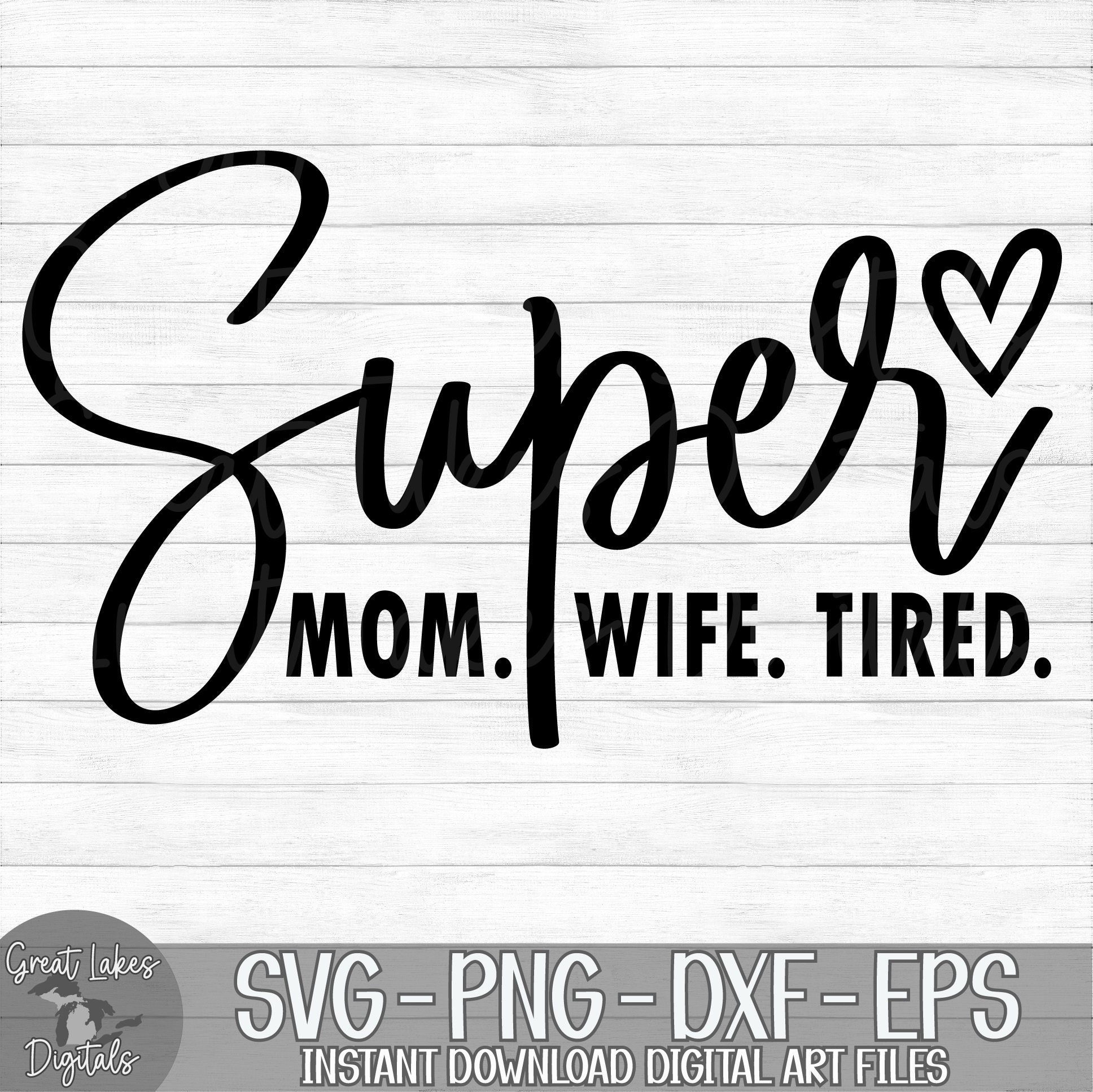 Super Mom Super Wife Super Tired Mom T-Shirt funny gifts for mom grandma  aunt