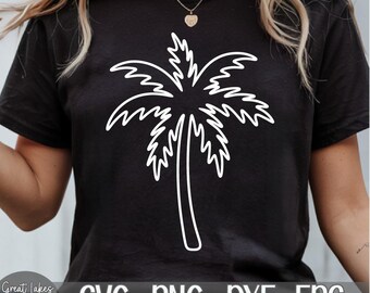 Palm Tree - Instant Digital Download - svg, png, dxf, and eps files included! Tropical, Vacation, Ocean, Beach