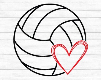 Peace Love Volleyball Instant Digital Download Svg Ai | Etsy