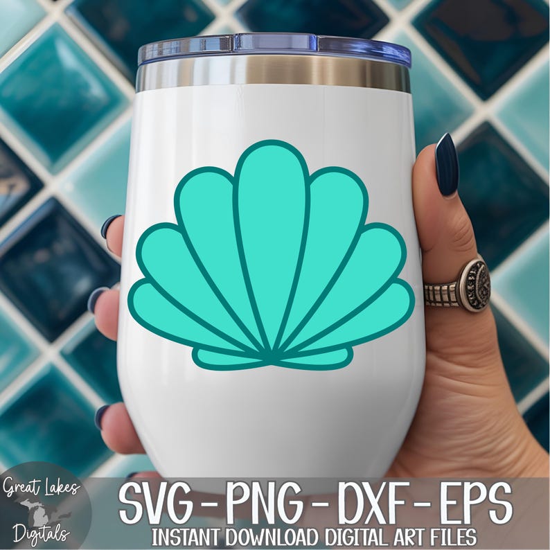 Seashell Svg Png Dxf Eps Digital Download Tropical, Ocean, Beach Shell ...