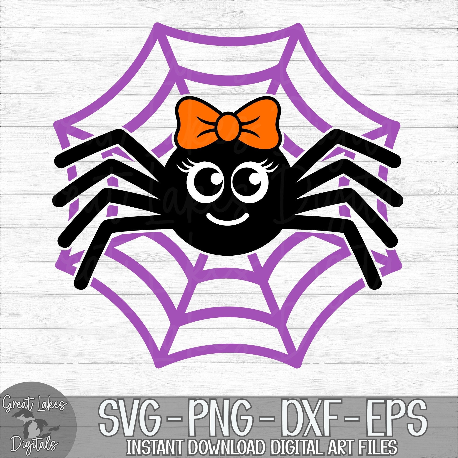 Spider Instant Digital Download Svg Png Dxf and Eps - Etsy