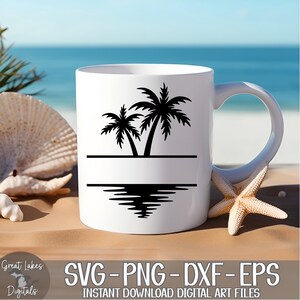 Palmer Delad Monogram Namnram svg png dxf eps Digital Nedladdning bild 12