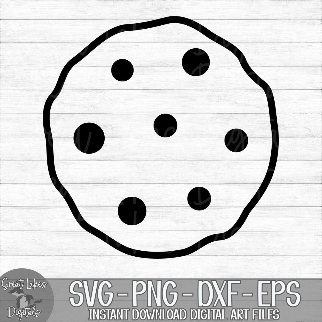 Chocolate Chip Cookie - Instant Digital Download - Svg, Png, Dxf, and ...