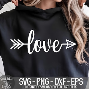 Love Arrow svg png dxf eps Digital Download
