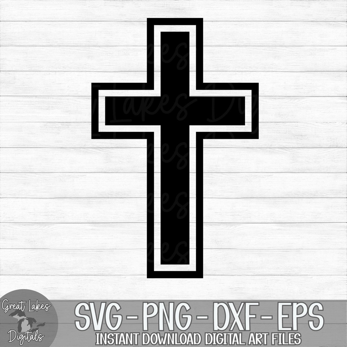 Cross - Instant Digital Download - Svg, Png, Dxf, and Eps Files ...