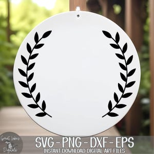 Laurel Leaves Wreath svg png dxf eps Digital Download