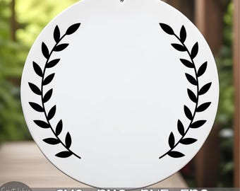 Corona de hojas de laurel (svg, png, dxf, eps), descarga digital