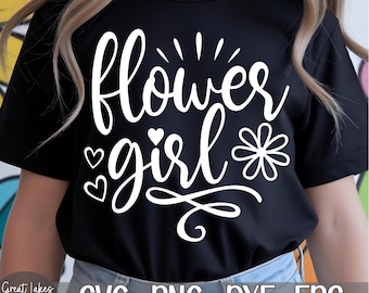 Flower Girl svg png dxf eps Digital Download, Wedding, Bridal Party