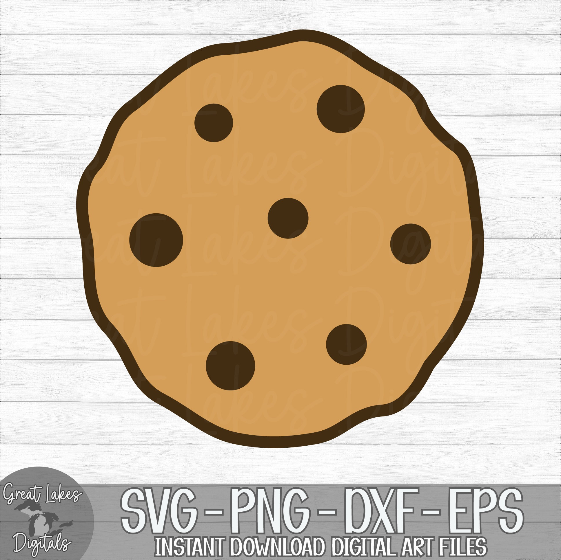 Chocolate Chip Cookie Instant Digital Download Svg Png - Etsy