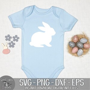Easter Bunny, Rabbit - Instant Digital Download - svg, png, dxf, and eps files included! image 3
