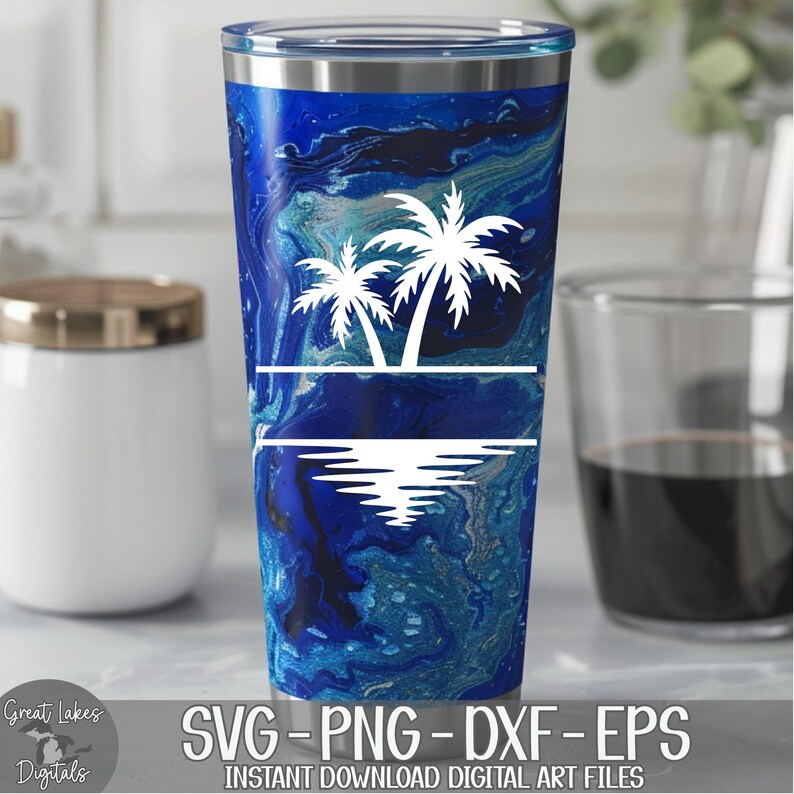 Palmer Delad Monogram Namnram svg png dxf eps Digital Nedladdning bild 6