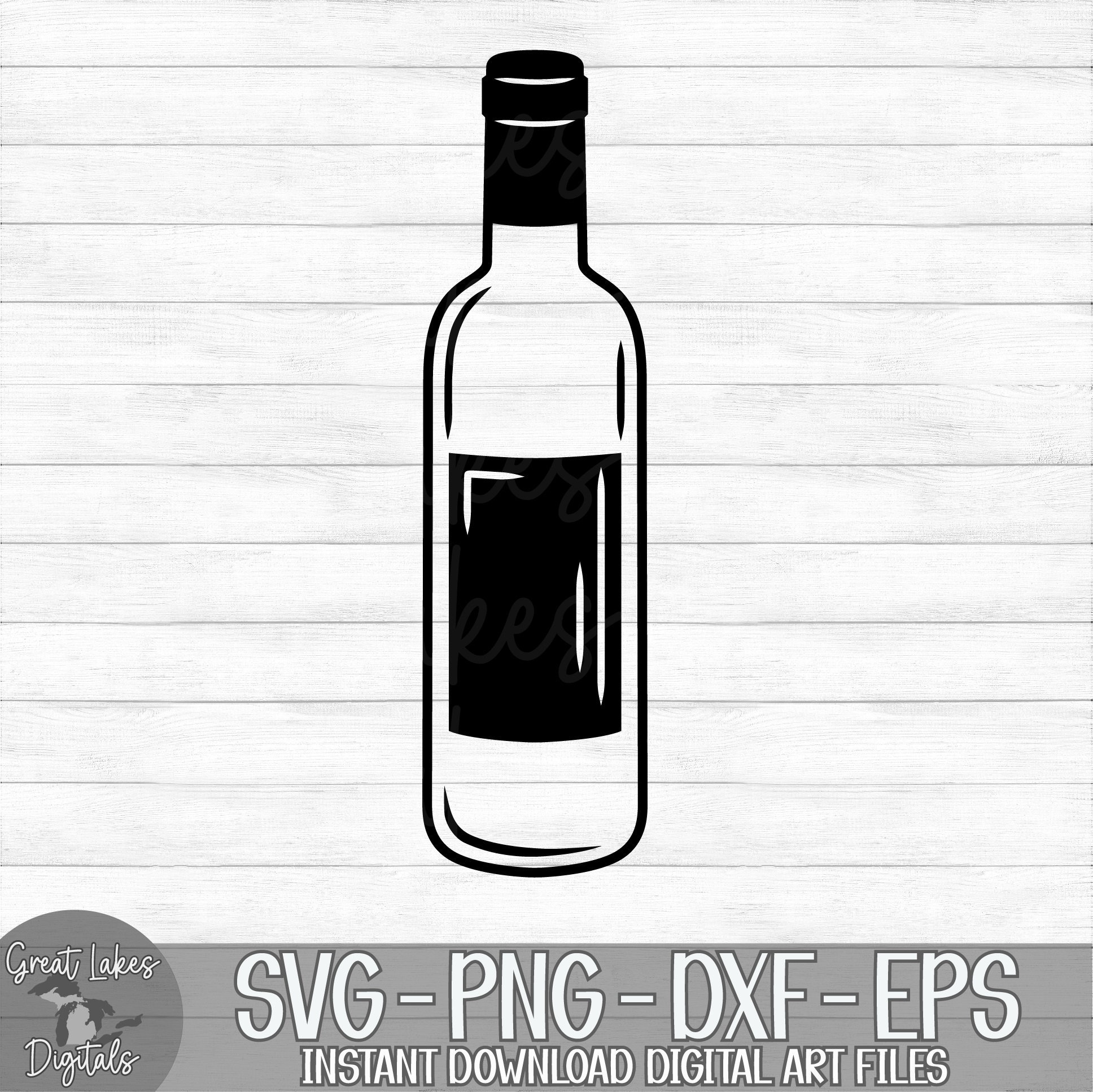 Wine Bottle Instant Digital Download Svg Png Dxf and Etsy Canada