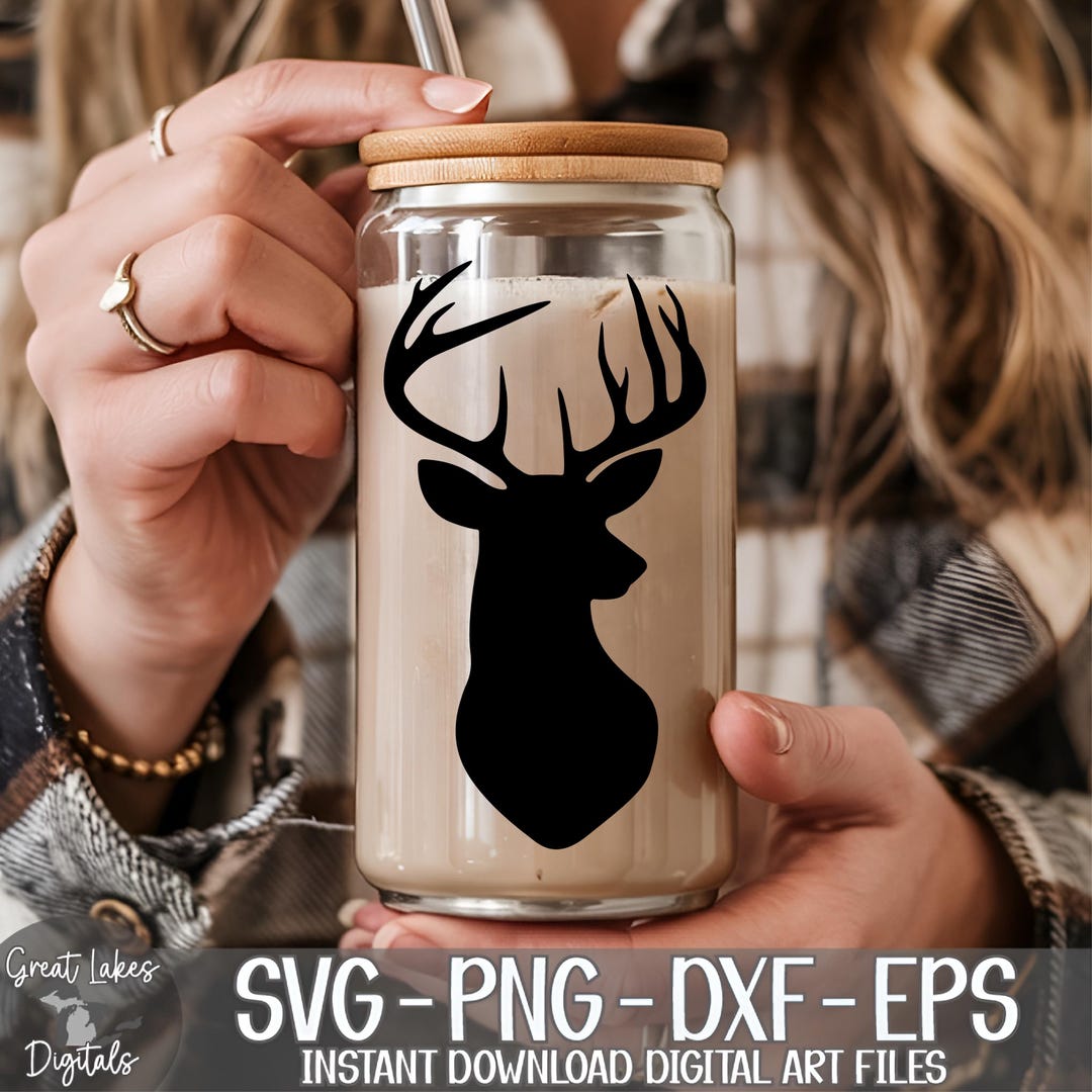 Deer Head, Buck - Svg Png Dxf Eps Digital Download - Etsy