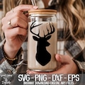 Deer Head, Buck - svg png dxf eps Digital Download