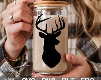 Deer Head, Buck - svg png dxf eps Digital Download