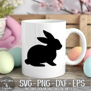 Easter Bunny, Rabbit - Instant Digital Download - svg, png, dxf, and eps files included! image 5