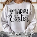 Happy Easter - Instant Digital Download - svg, png, dxf, and eps files included! Easter Bunny, Bunny Ears
