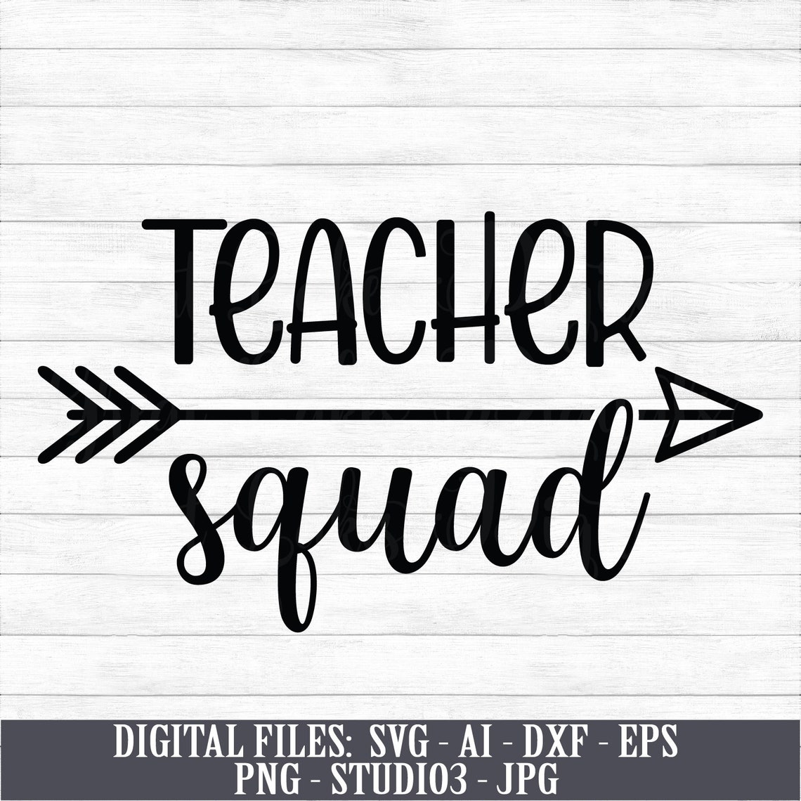 Download Teacher Squad Instant Digital Download svg ai dxf eps | Etsy