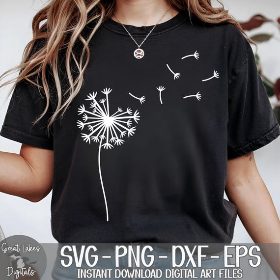 Dandelion svg png dxf eps Digital Download