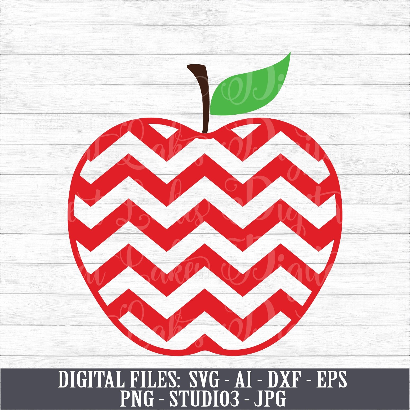 Download Chevron Apple Back To School Teacher Svg Cut File Instant Etsy