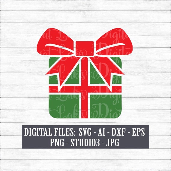 Download Free Christmas Present Instant Digital Download Svg Ai Dxf Etsy SVG DXF Cut File